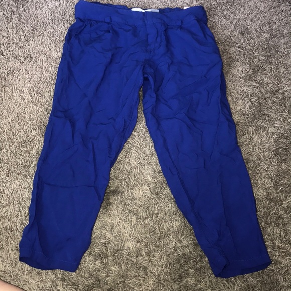 Blue crop pants - Picture 1 of 3
